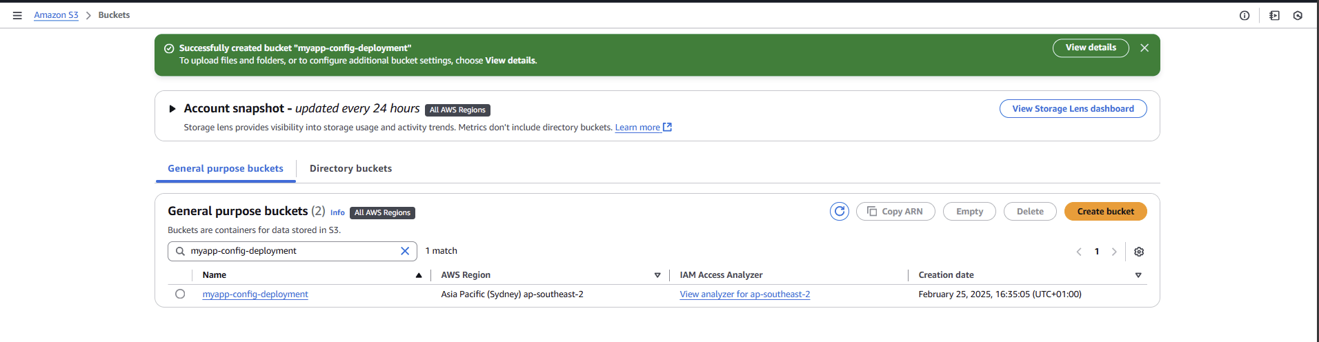 Create S3 Bucket